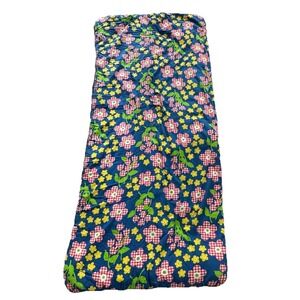 VTG 60s 70s Sleeping Bag Flower Power Hippie Daisy Groovy Floral Reversible